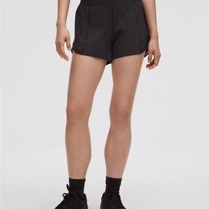 lululemon Hotty Hot High Rise 4” Black Shorts